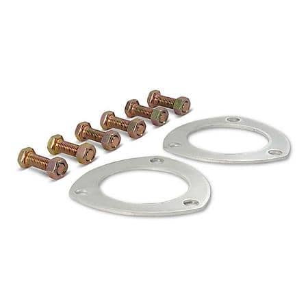 Exhaust Collector Gasket Kit, 3.5" Dia., 3 Hole Type; Soft Aluminum, set of 2