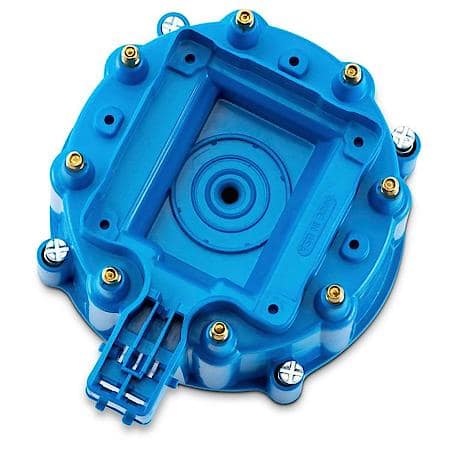 HEI Distributor Cap and Rotor Kit; Blue Cap, Fits 73-90 V8 GM HEI Distributors