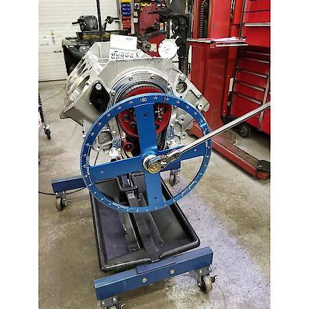 Billet Degree Wheel, Blue Anodized Aluminum 16"