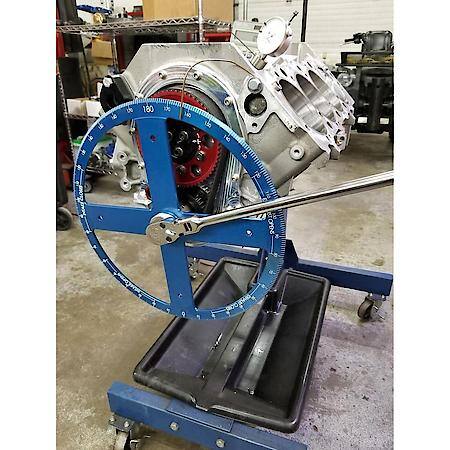 Billet Degree Wheel, Blue Anodized Aluminum 16"