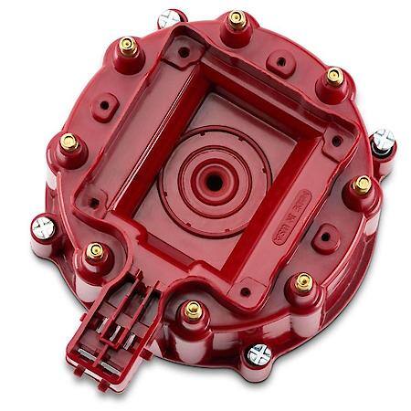 HEI Distributor Cap and Rotor Kit; Red Cap, Fits V8 GM HEI Distributors