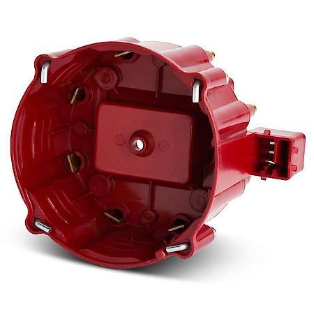 HEI Distributor Cap and Rotor Kit; Red Cap, Fits V8 GM HEI Distributors