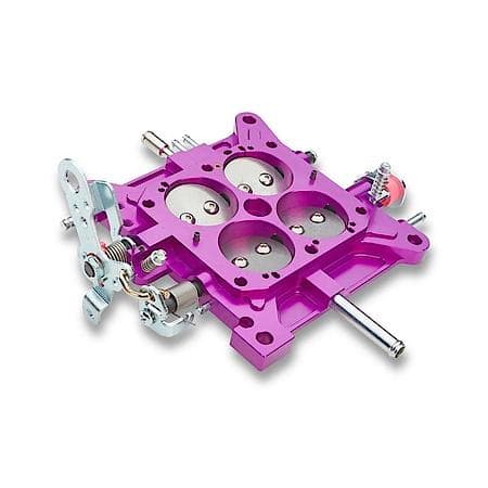 Carburetor Base Plate for 850-1050 CFM, Mech Secondary; Billet Aluminum, 1.75" Throttle Bore Holes