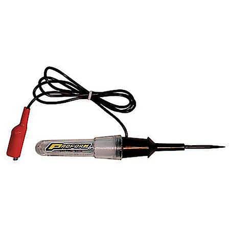 Circuit Tester for 12 Volt and 6 Volt Systems; Probe Style; Bulb Included