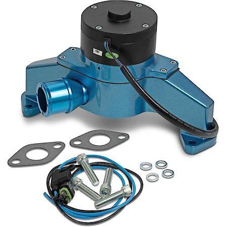 Electric Water Pump, Blue Finish, Chevy Big Block 396 to 454 Engines 1965-1996
