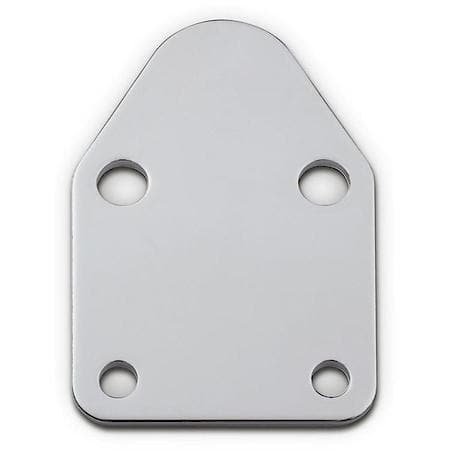 Fuel Pump, Block-Off Plate, Chrome w/ Gasket, Fits Gen I Chevy Small Block