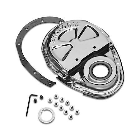 Timing Chain Cover, w/ Mount Bolts, Chevy Small Block 262 to 400 V8 Engines 1955 to 1995