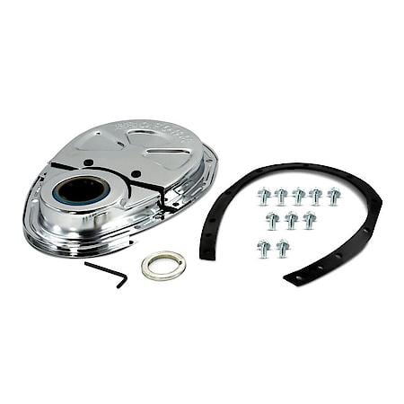 Timing Chain Cover, w/ Mount Bolts, Chevy Small Block 262 to 400 V8 Engines 1955 to 1995