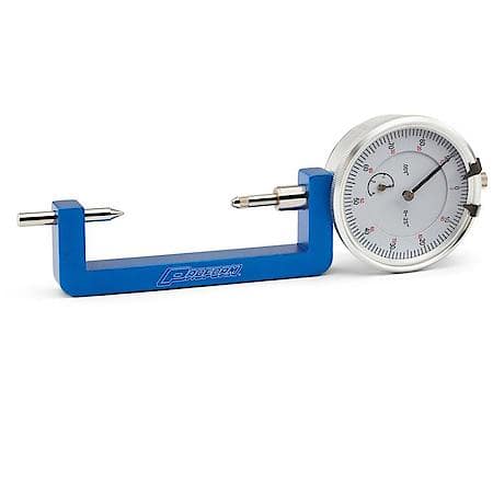 Rod Bolt Stretch Gauge, 0.001 Dial Indicator, Blue Anodized Aluminum