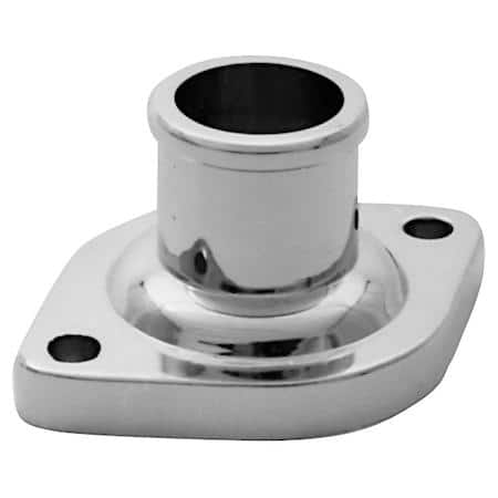 Chrome O-Ring Style Water Neck; Straight-Up Type, For Chevy V8 & Chrysler Engines