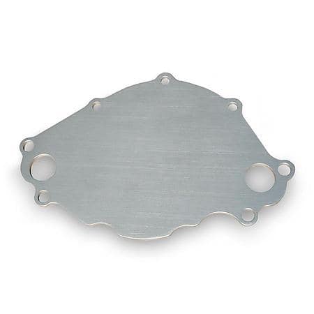 Ford Water Pump w/ Backing Plate, Natural Finish,For Water Pumps Mounting to Stock Ford Timing Cover
