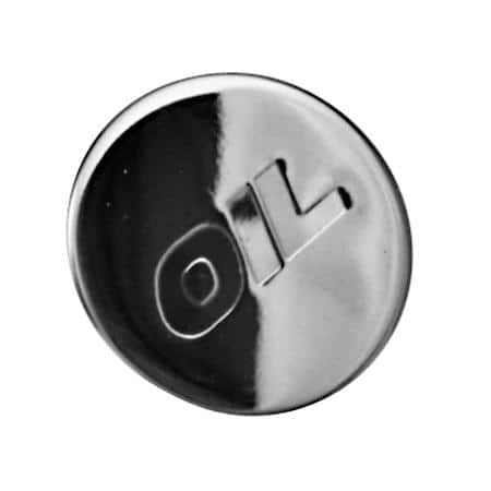 Oil Filler Cap, Chrome Finish, Fits Hole Size 1.25 Inches