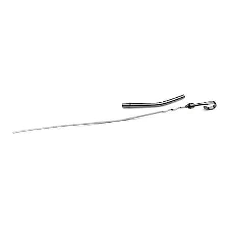 Oil Dipstick & Tube Kit; Chrome, Chevy Small Block 265 to 400 Engines 1955 to 1977