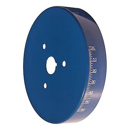 Harmonic Balancer Cover; Blue Anodized Finish, Fits Small Block Chevy Using 8" Damper