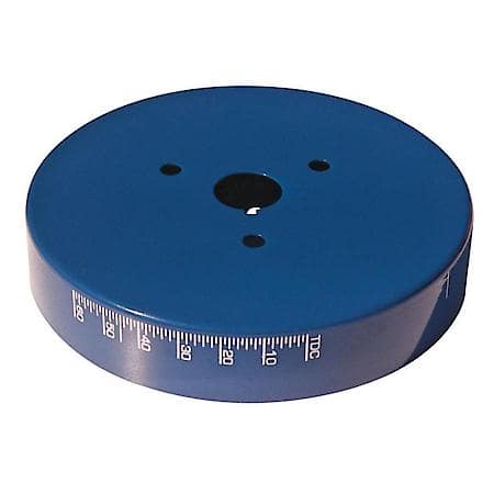 Harmonic Balancer Cover; Blue Anodized Finish, Fits Small Block Chevy Using 8" Damper