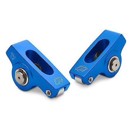Aluminum Roller Rockers; 1.6 Ratio; 7/16" Stud, Fits Chevy Small Block Gen 1 V8 Engines, set of 16