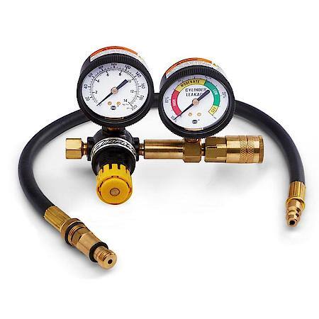 Dual Gauge Leakdown Tester Kit with 14mm Spark Plug Hole Adaptor