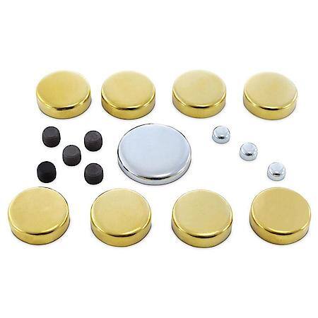 Brass Freeze Plug Kit; Chevy Small Block 265 to 400 V8 Engines 1958 to 1986