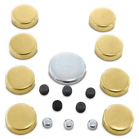 Brass Freeze Plug Kit; Chevy Small Block 265 to 400 V8 Engines 1958 to 1986