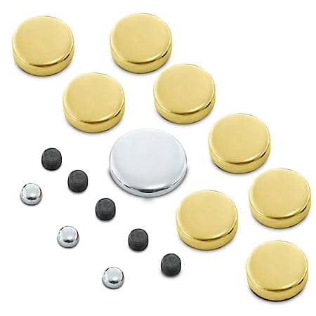 Brass Freeze Plug Kit; Chevy Small Block 265 to 400 V8 Engines 1958 to 1986