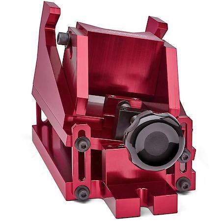 Heavy-Duty Multiple Angle Piston Vise, Red Anodized Aluminum