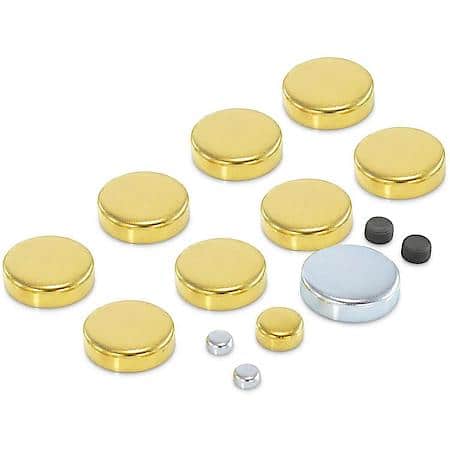 Brass Freeze Plug Kit, Pontiac 301-455 V8 Engines 1963-1981