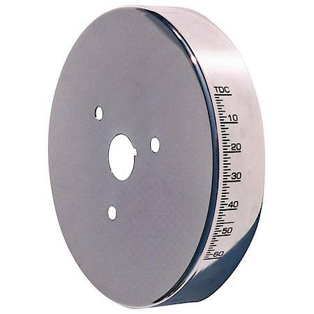 Harmonic Balancer Cover; Chrome Fits Small Block Chevy Using 6-3/4" Damper