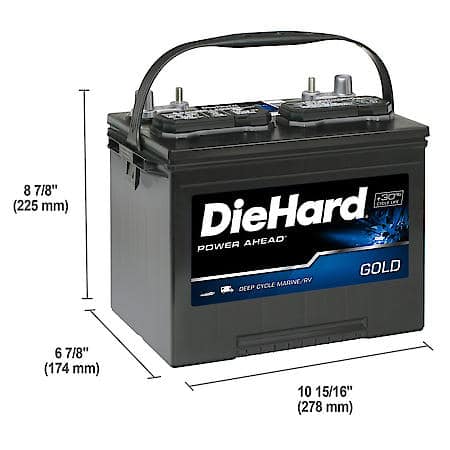 Battery : 24M Group Size, 550 CCA, 685 CA, 140 Minute Reserve Capacity