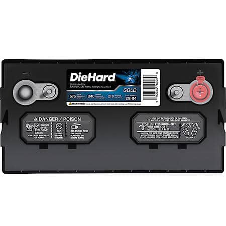 Battery : 29HM Group Size, 675 CCA, 840 CA, 210 Minute Reserve Capacity, Deep Cycle