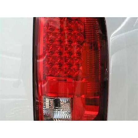 Led, Red/ Clear Lens, Chrome Plated Housing, Uses OE Reverse Bulb