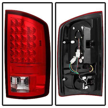 Led, Red/ Clear Lens, Chrome Plated Housing, Uses OE Reverse Bulb