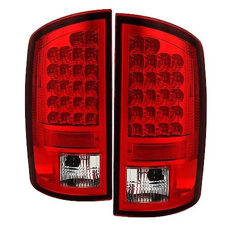 Led, Red/ Clear Lens, Chrome Plated Housing, Uses OE Reverse Bulb