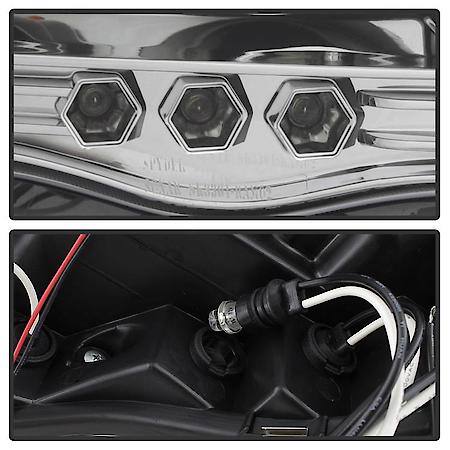 ( Spyder ) Dodge Ram 1500 02-05/Ram 2500/3500 03-05 Projector Headlights-LED Hal