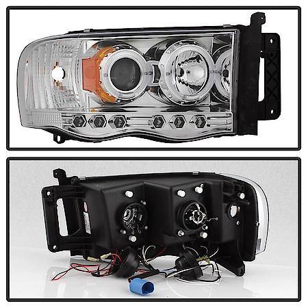 ( Spyder ) Dodge Ram 1500 02-05/Ram 2500/3500 03-05 Projector Headlights-LED Hal
