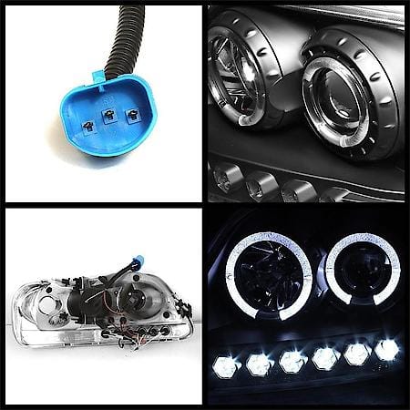 ( Spyder ) Ford F150 97-03/Expedition 97-02 1Pc Projector Headlights-( Will Not