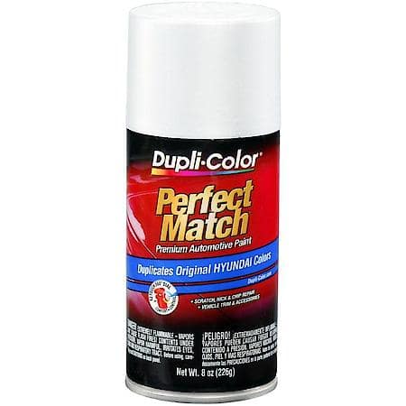 Perfect Match Premium Automotive Paint, Powder White, 8 Oz, W1