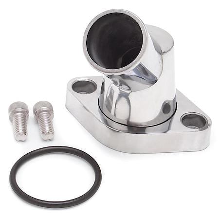 45 Deg. Polished Aluminum Waterneck for Chevy 4.3L V6 & Chevy V8