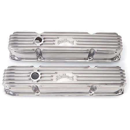 Classic Series Valve Covers: Big Block Chrysler 383-440, Polished Aluminum