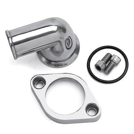 90 Deg. Polished Aluminum Waterneck for Chevy 4.3L V6 & Chevy V8