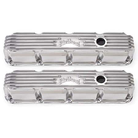 Classic Series Valve Covers: Small Block Chrysler Magnum, Polished Aluminum