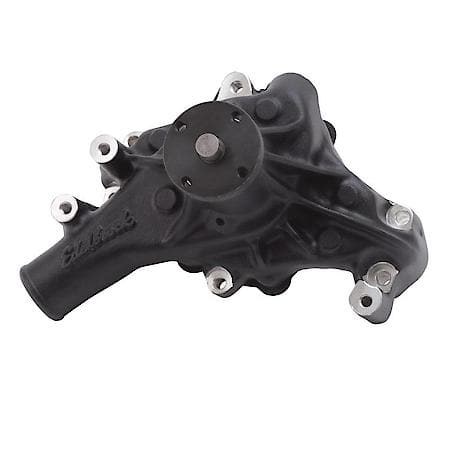 Water Pump for Small-Block Chevy in Black Finish (Long)