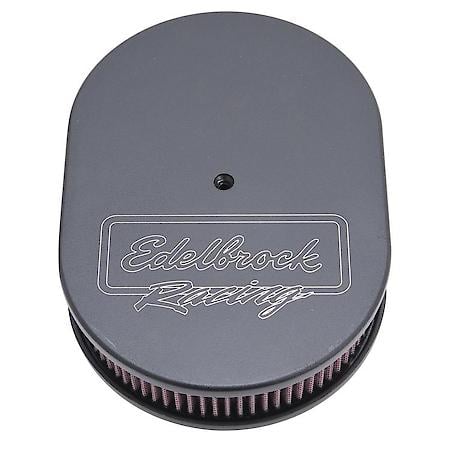 Victor Series Black Oval Air Cleaner - 2.4" Cotton Element for Dual-Quads