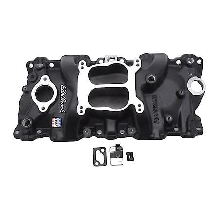 Performer Intake Manifold for 1987-95 Small-Block Chevy, Black Finish