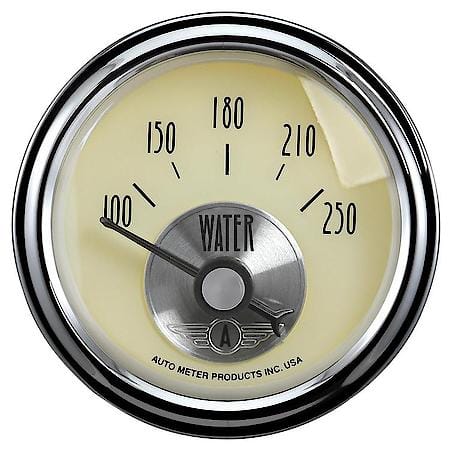 Gauge; Water Temperature; 2 1/16"; 250 Deg. F; Electric; Prestige Antique Ivory