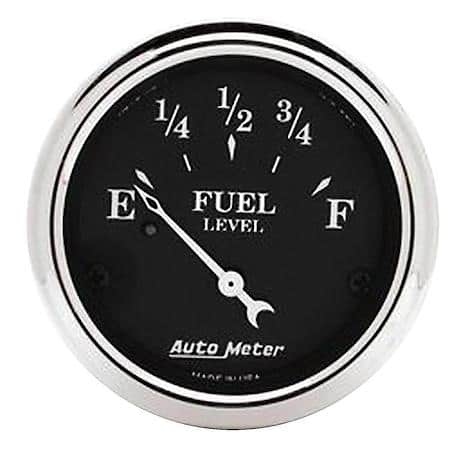 Gauge; Fuel Level; 2 1/16"; 0Oe To 30Of; Electric; Old Tyme Black