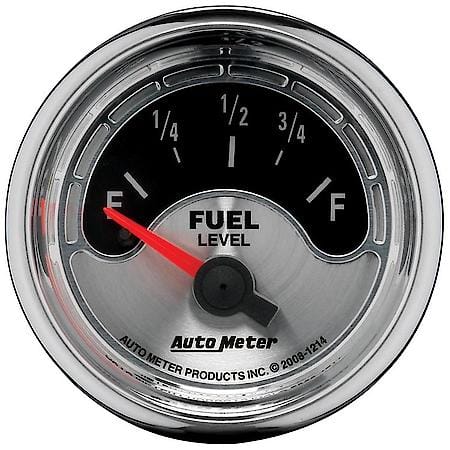 Gauge; Fuel Level; 2 1/16"; 0Oe To 90Of; Electric; American Muscle
