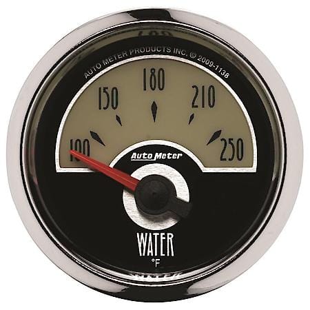 Gauge; Water Temperature; 2 1/16"; 250 Deg. F; Electric; Cruiser