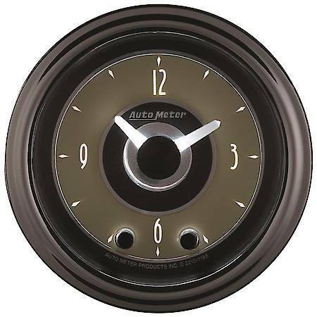 Gauge; Clock; 2 1/16"; 12 Hour; Analog; Cruiser AD