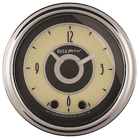 Gauge; Clock; 2 1/16"; 12 Hour; Analog; Cruiser AD