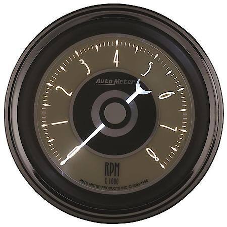 Gauge; Tachometer; 3 3/8"; 8K RPM; In-Dash; Cruiser AD